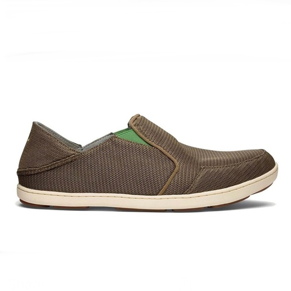Olukai Nohea Mesh Slip Ons Shoes Brown‎ Size 10 - Picture 1 of 9